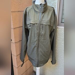 ExOfficio Olive Green Lightweight Zip-Front Jacket